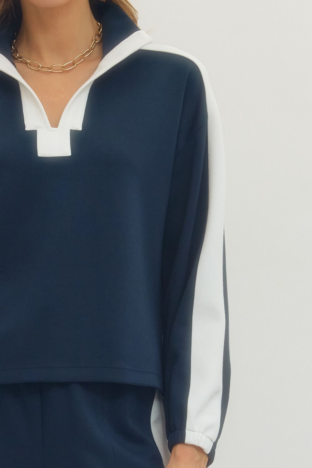 Destination Chic Color block Shirt By Entro