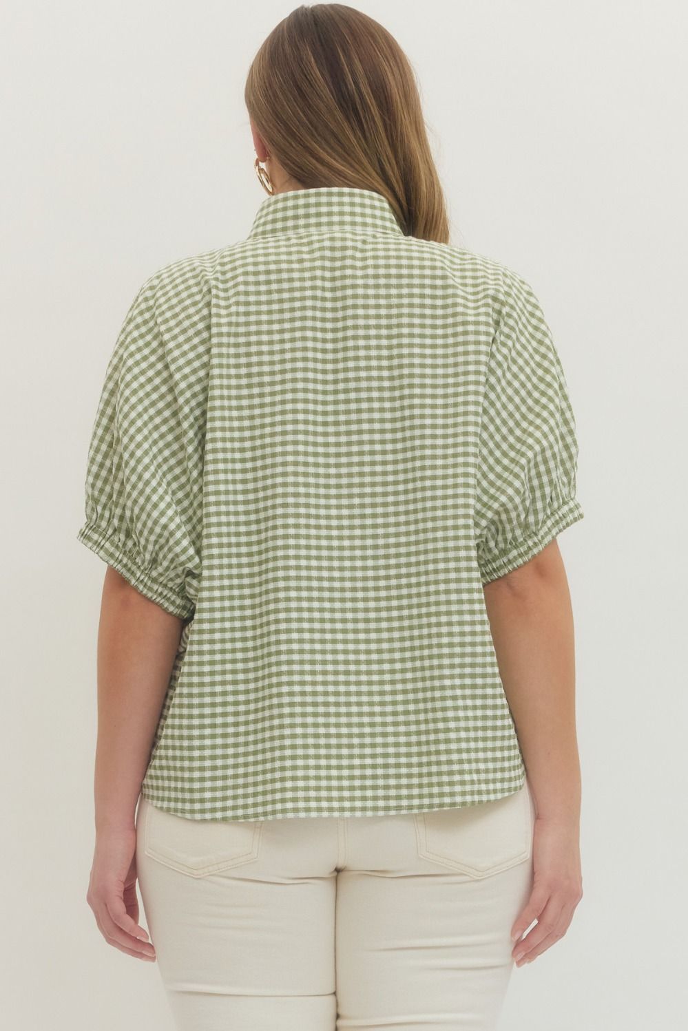 CURVE Sunday Picnic Gingham Blouse By Entro