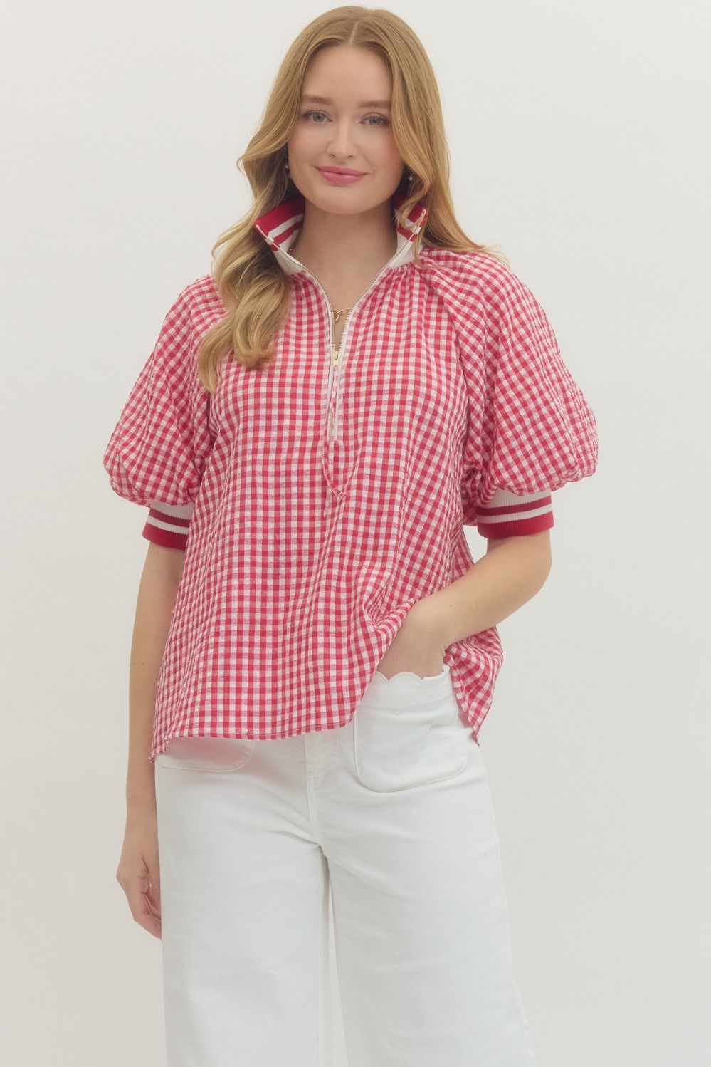 Check Me Out Puff Sleeve Top By Entro