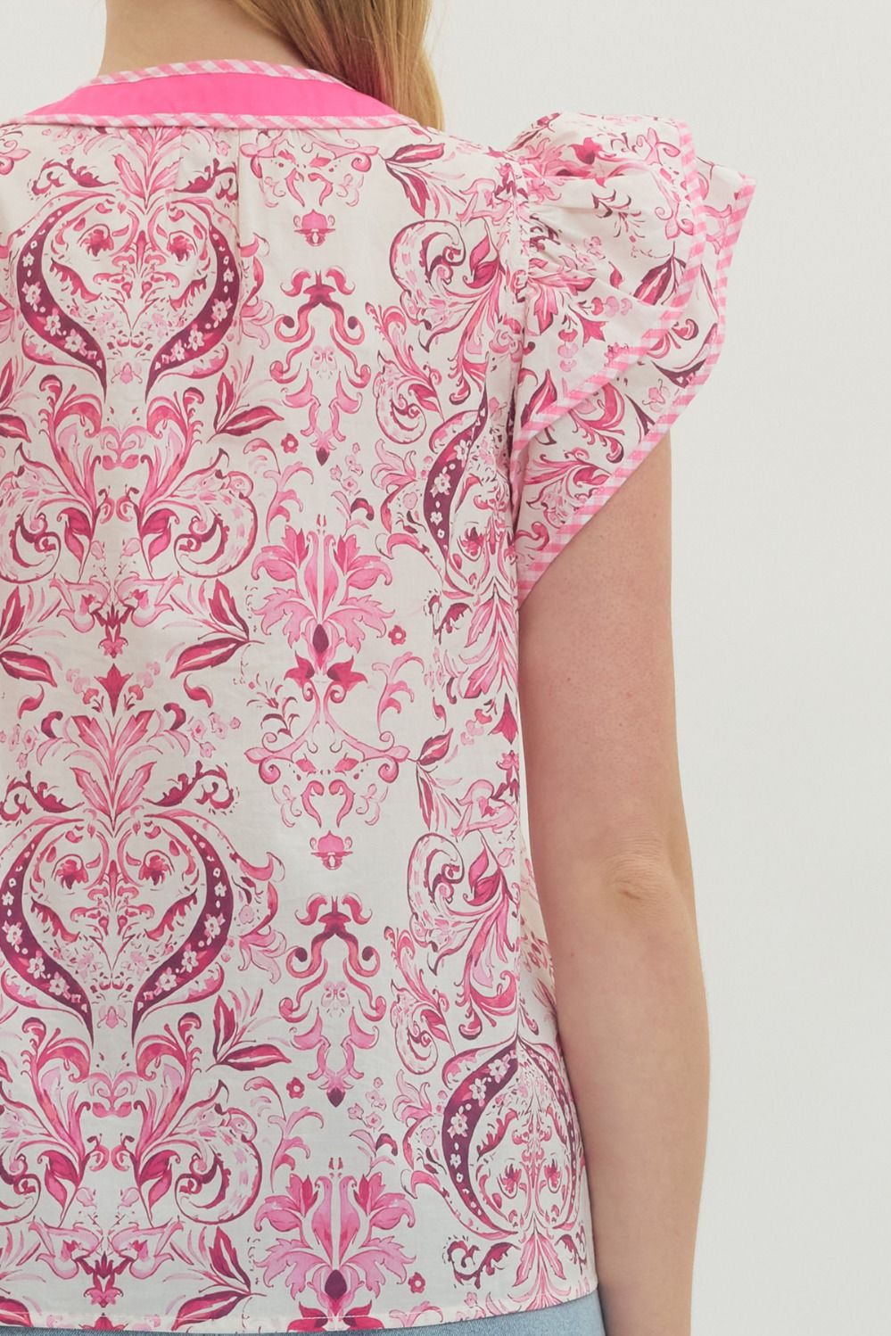 Pink Porcelain Darling Top By Entro