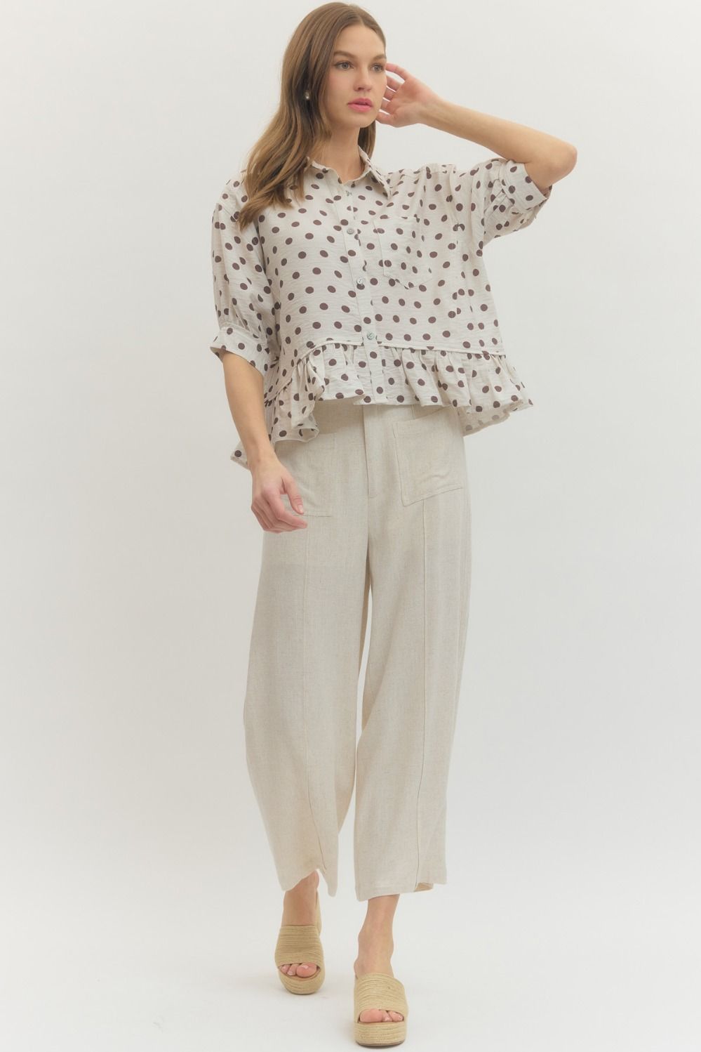 Dot About It Blouse By Entro