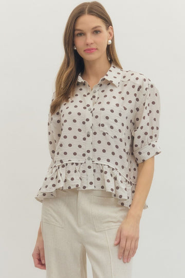 Dot About It Blouse By Entro