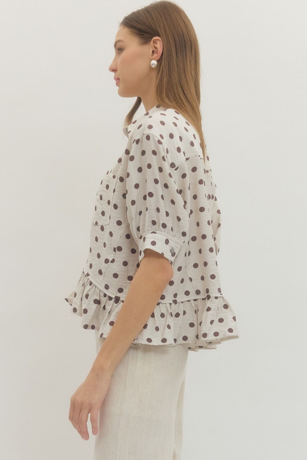 Dot About It Blouse By Entro