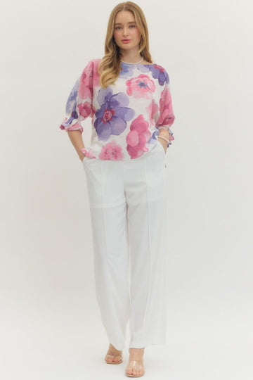 Blooming Daydream Floral Top By Entro