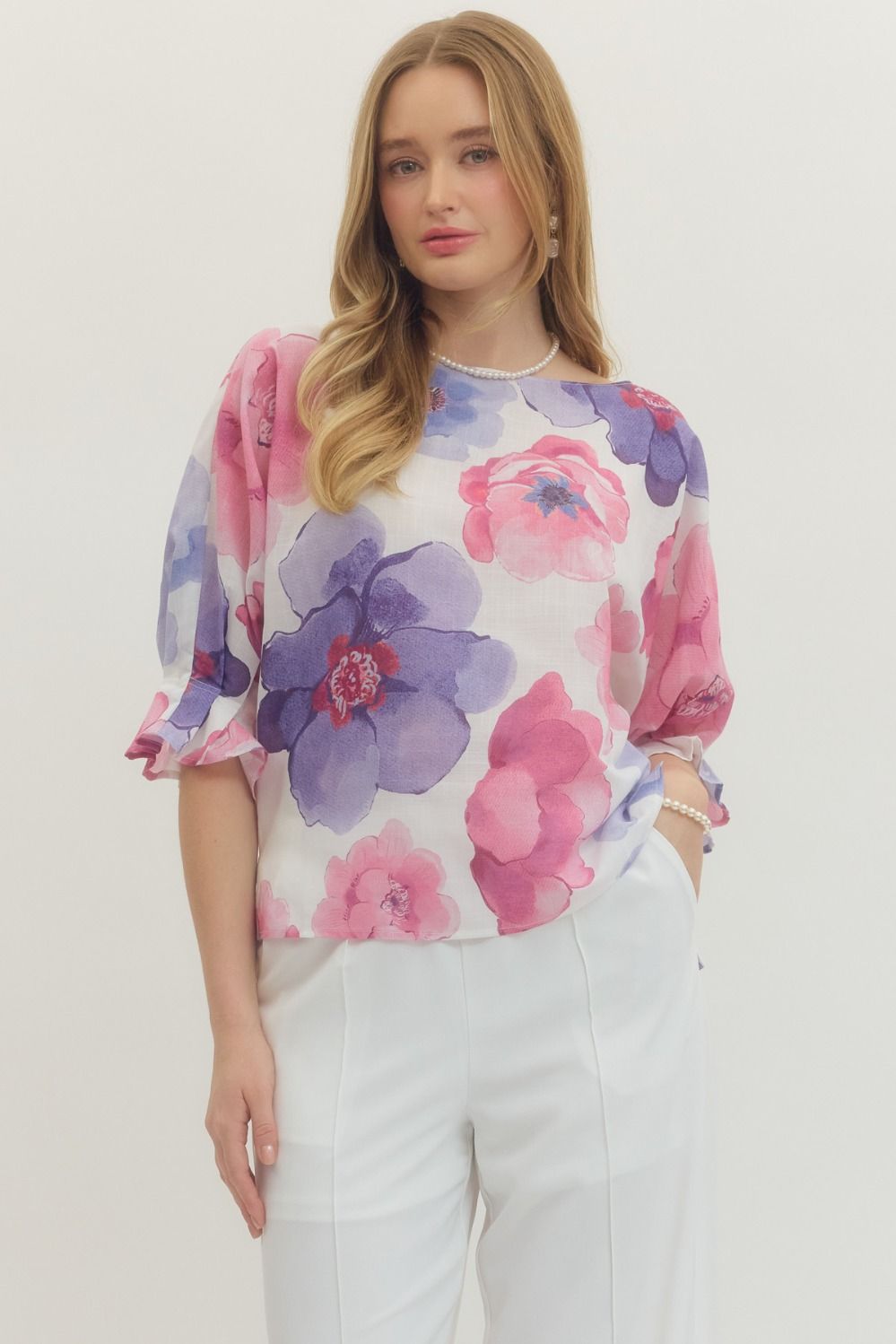 Blooming Daydream Floral Top By Entro