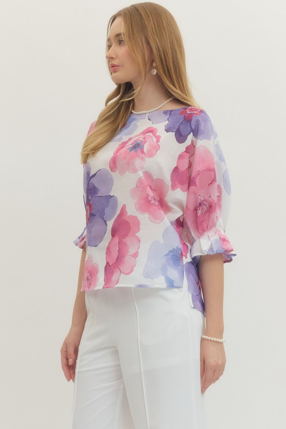Blooming Daydream Floral Top By Entro