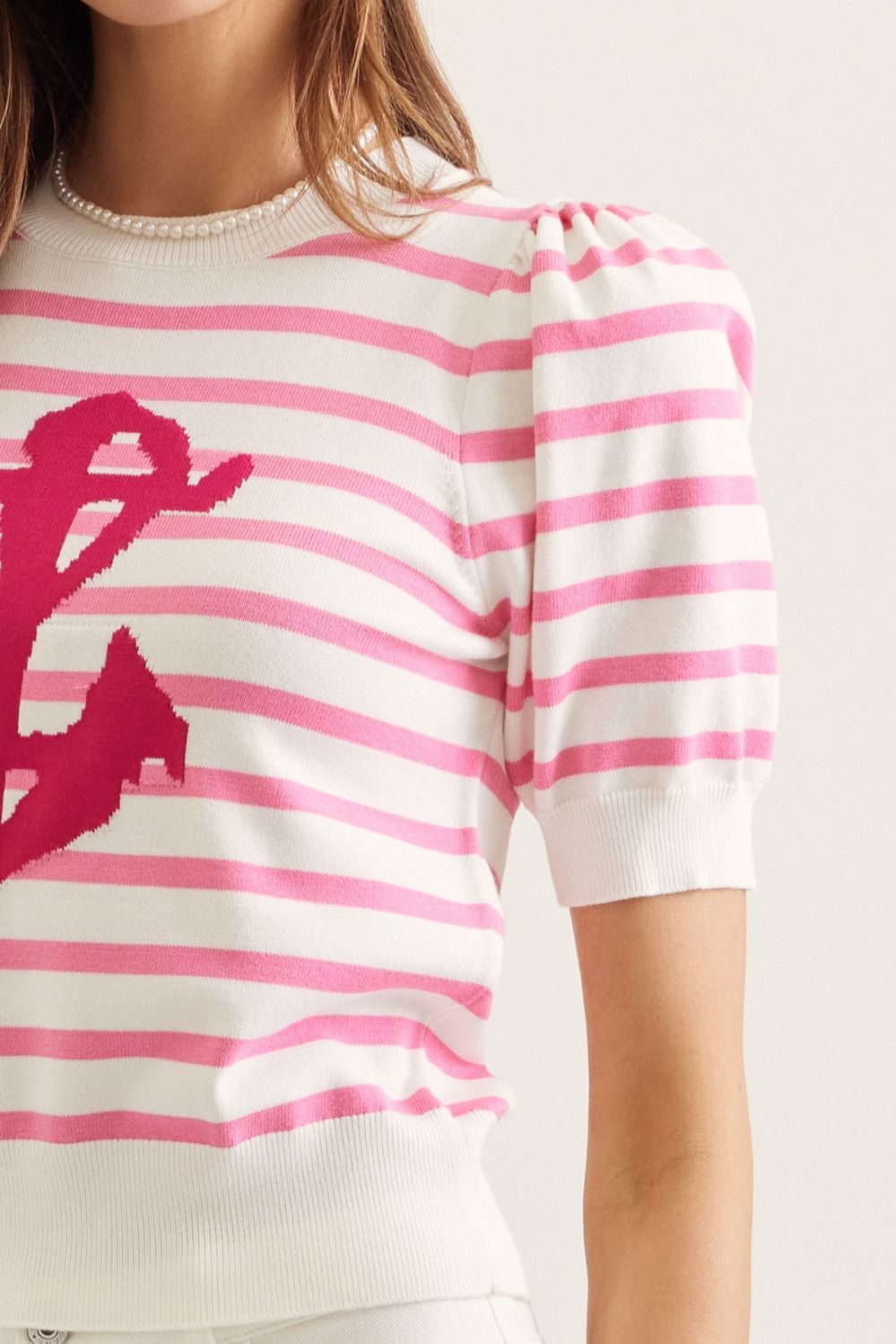 Pretty in Port Anchor Top By Entro