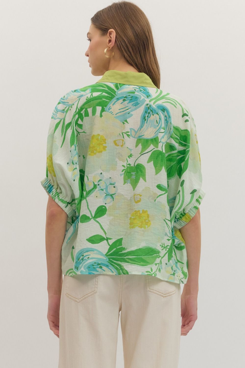 Palm Breeze Botanical Top By Entro