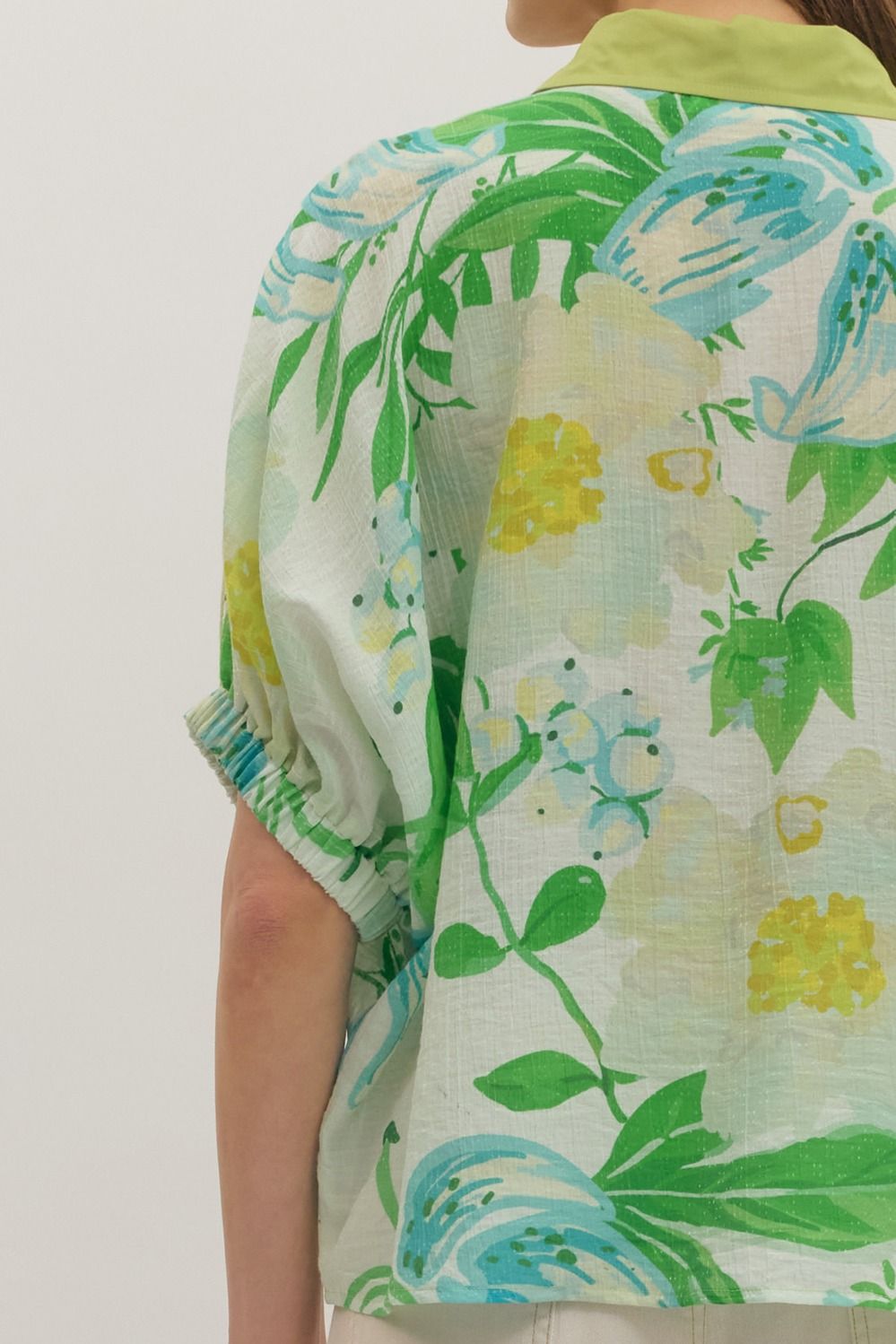 Palm Breeze Botanical Top By Entro