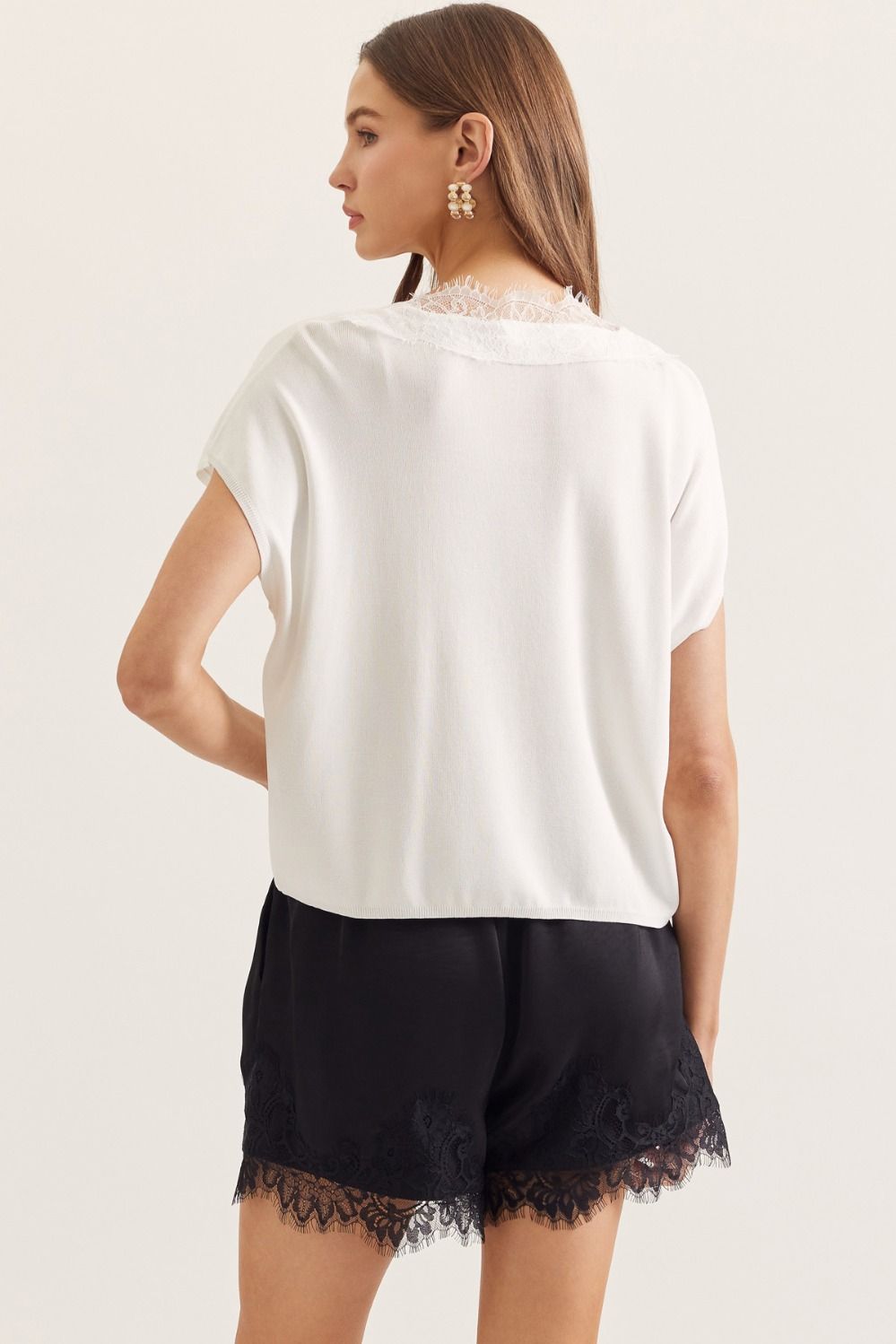 Lace & Lovely Knit Top By Entro