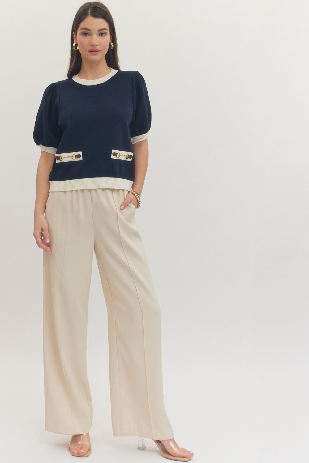 Hampton Heiress Knit Top By Entro