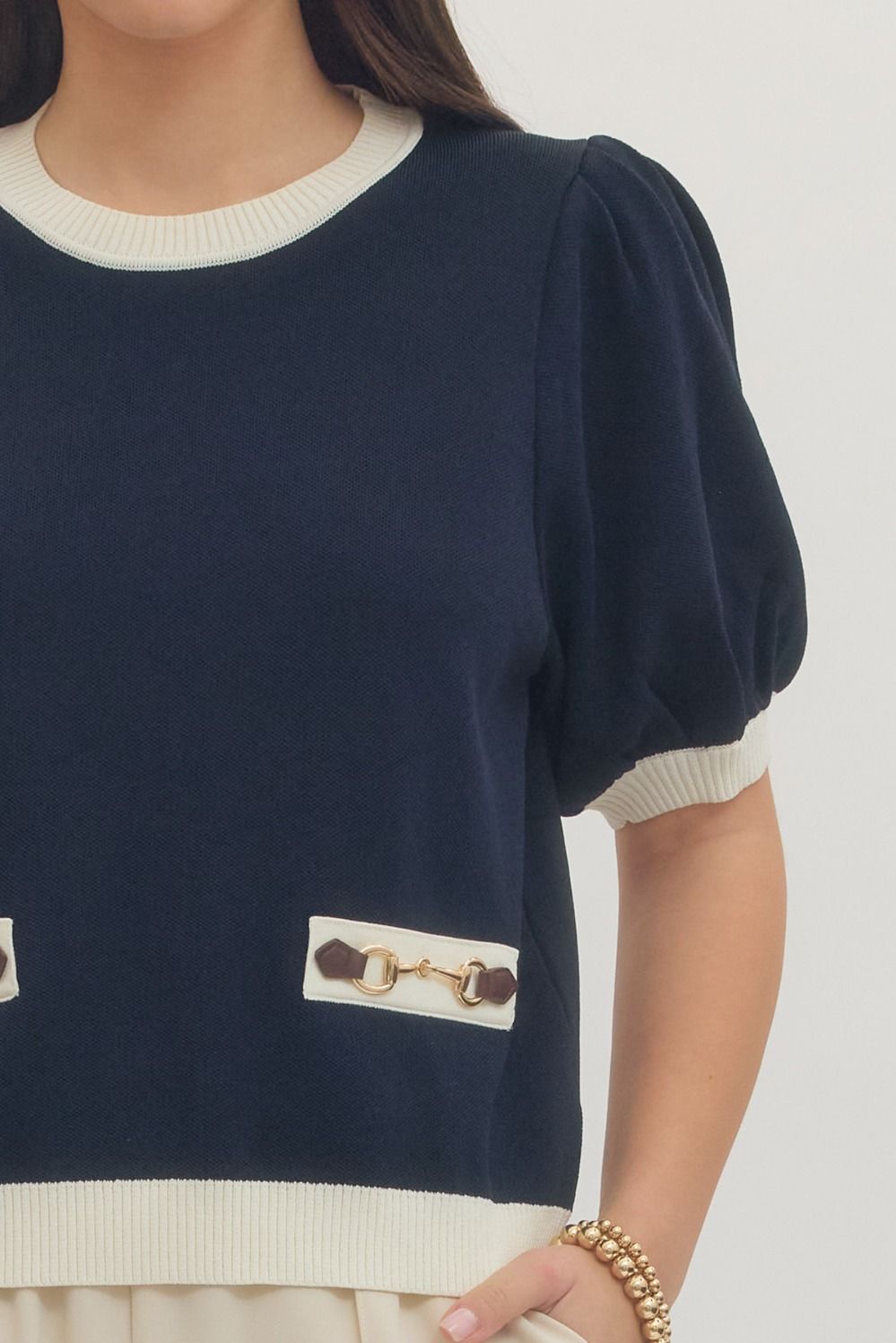 Hampton Heiress Knit Top By Entro