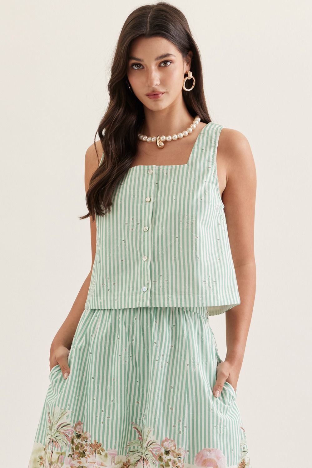 Seaside Stroll Top By Entro