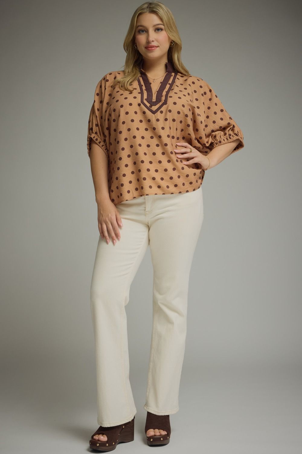 Flattering plus size top perfect for everyday wear 