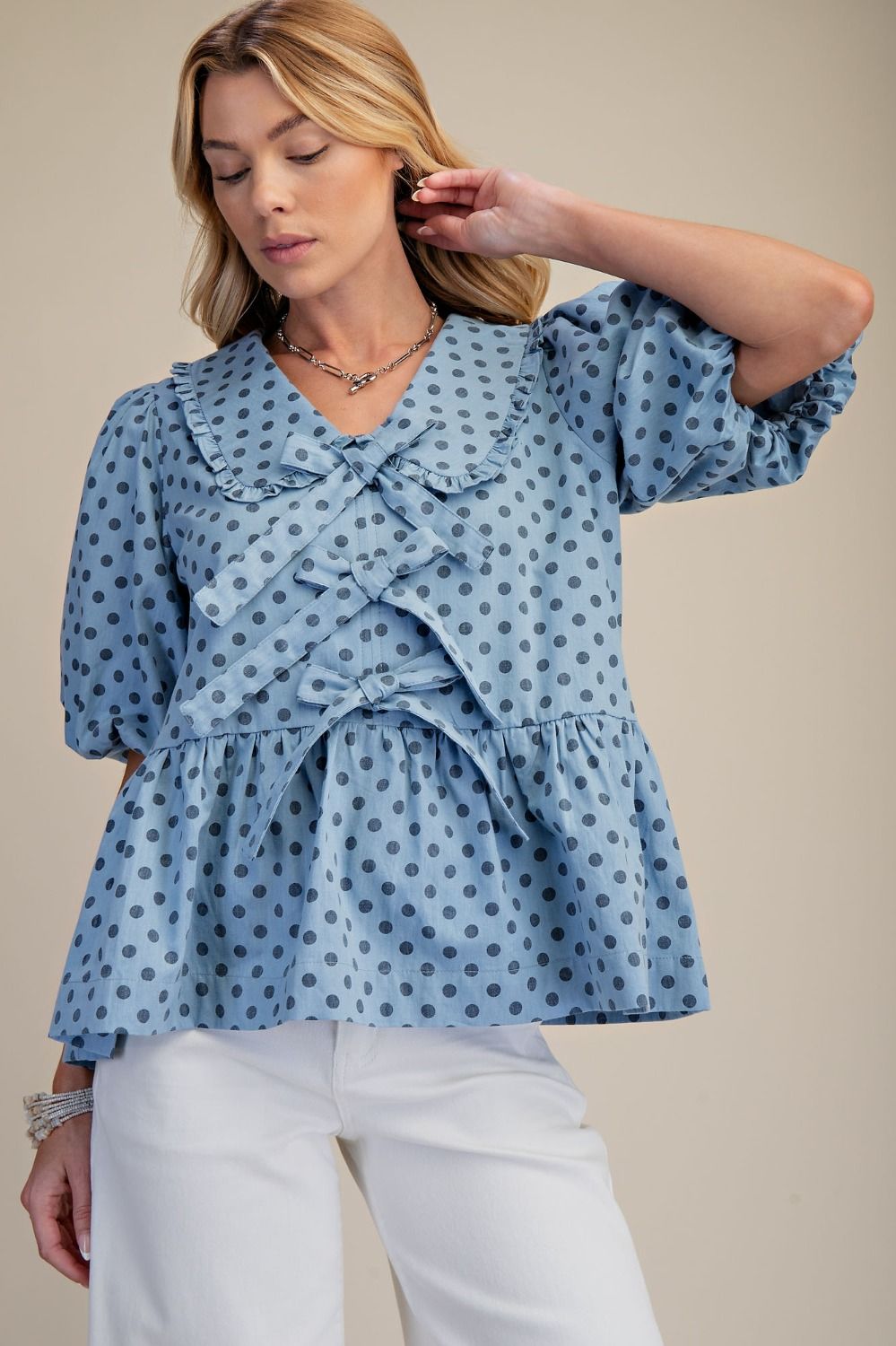 Darling Bubble Sleeve Top