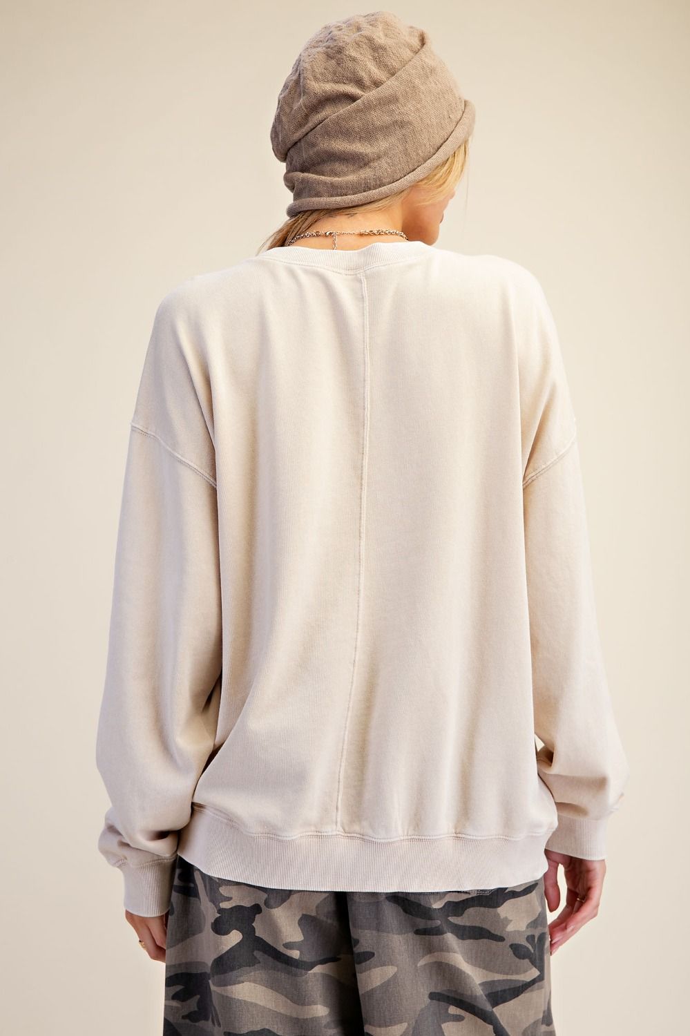Quack Me Up Washed Graphic Sweatshir