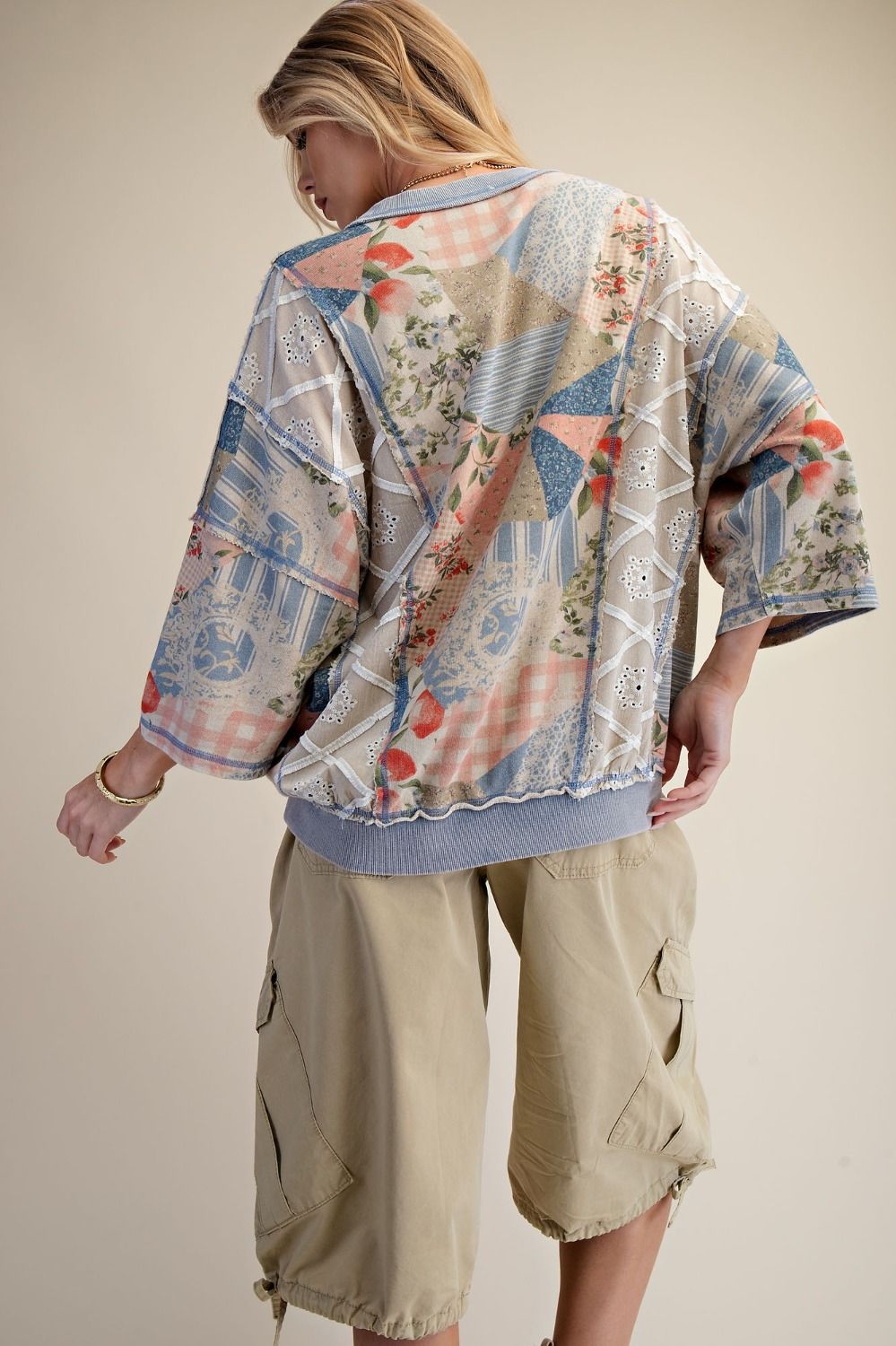Americana Patchwork Pullover By Easel