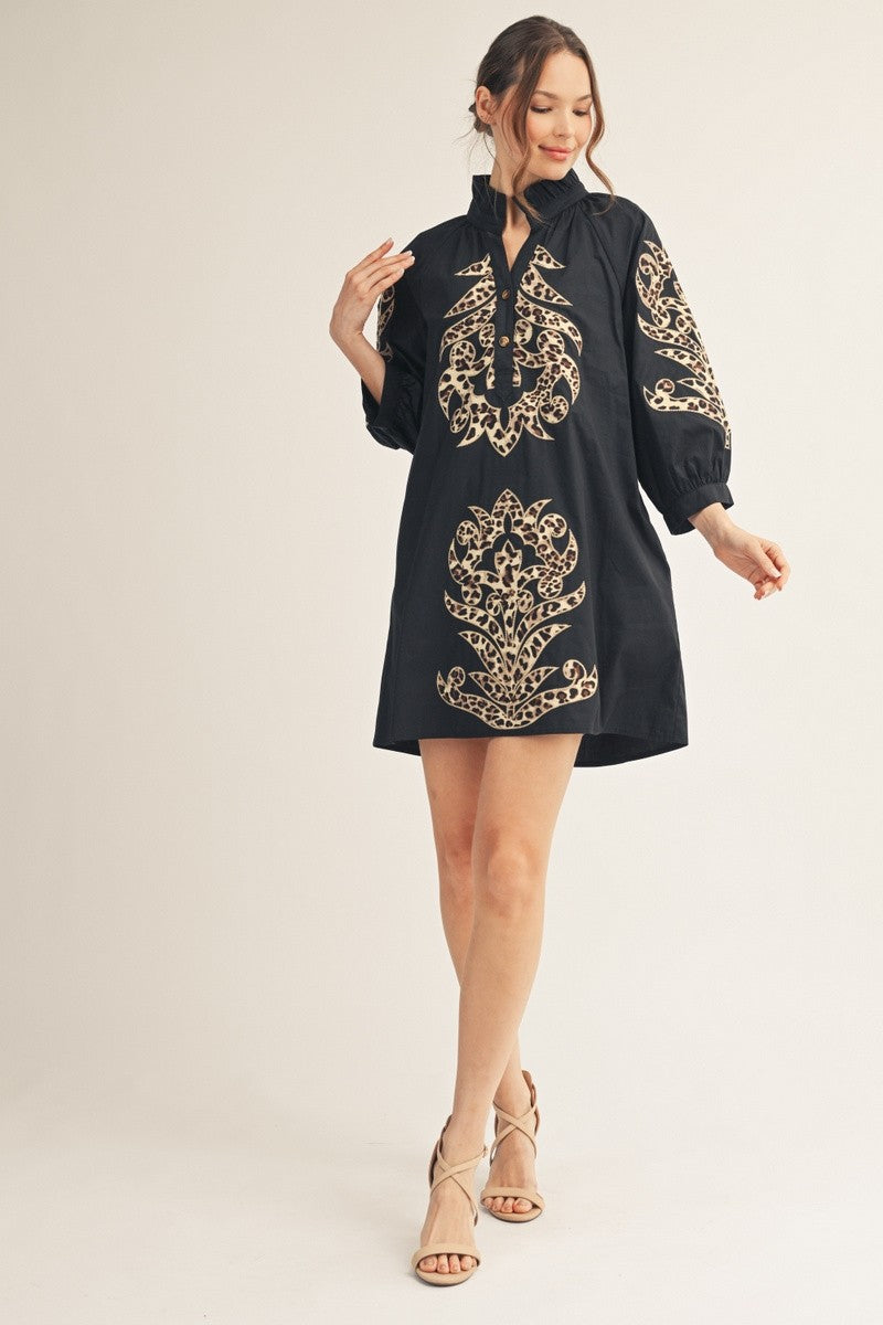 Leopard Muse Leopard Baroque Dress By Jodifl