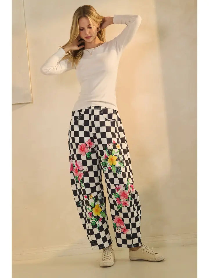 Checkmate Bloom Pants By Oddi
