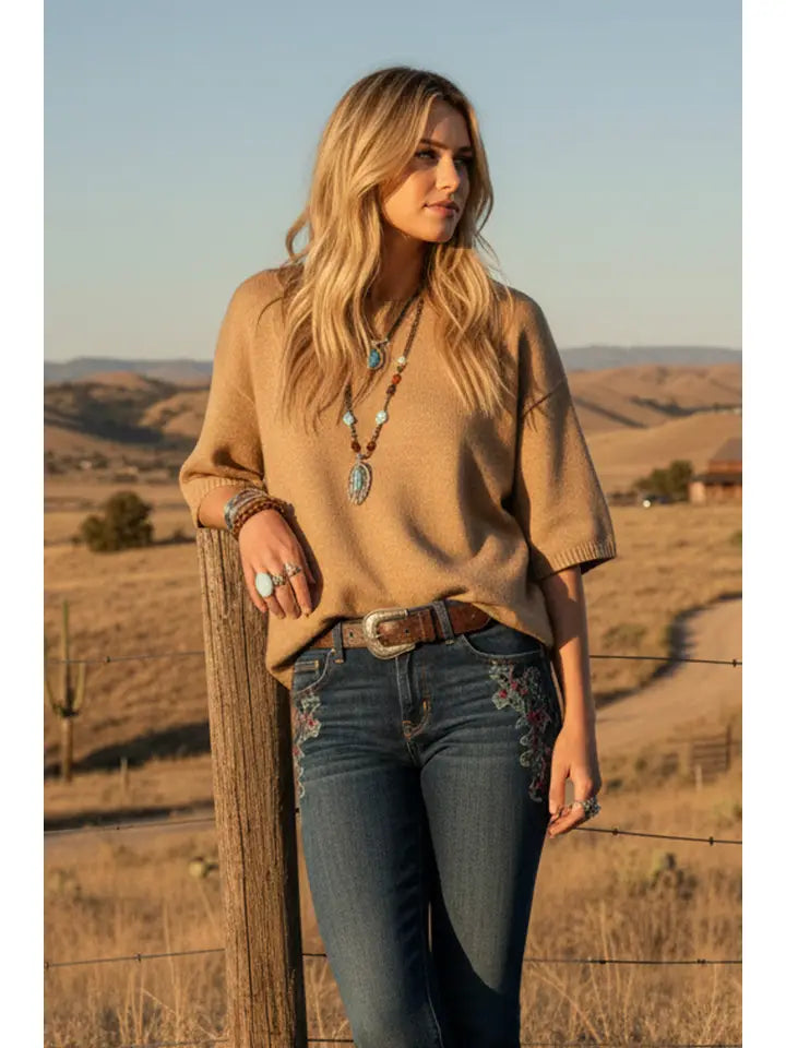 The Cozy Daydream Sweater Top By Sewn and Seen
