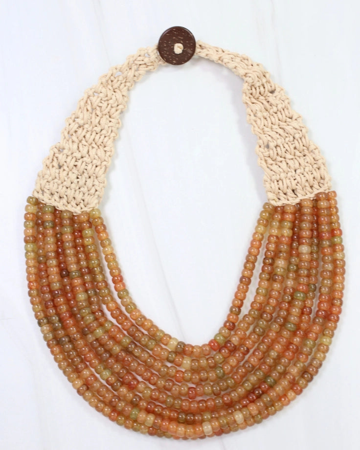Ironwood Multi Layered Beaded Necklace By Caroline Hill
