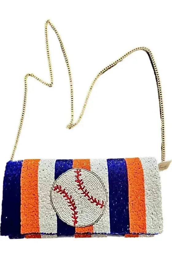 Houston beaded baseball bag