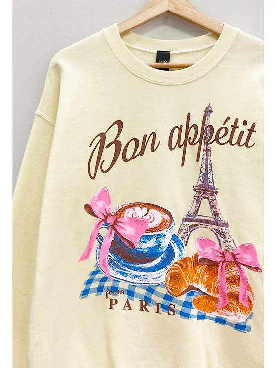 Bon Appetit Paris Sweatshirt
