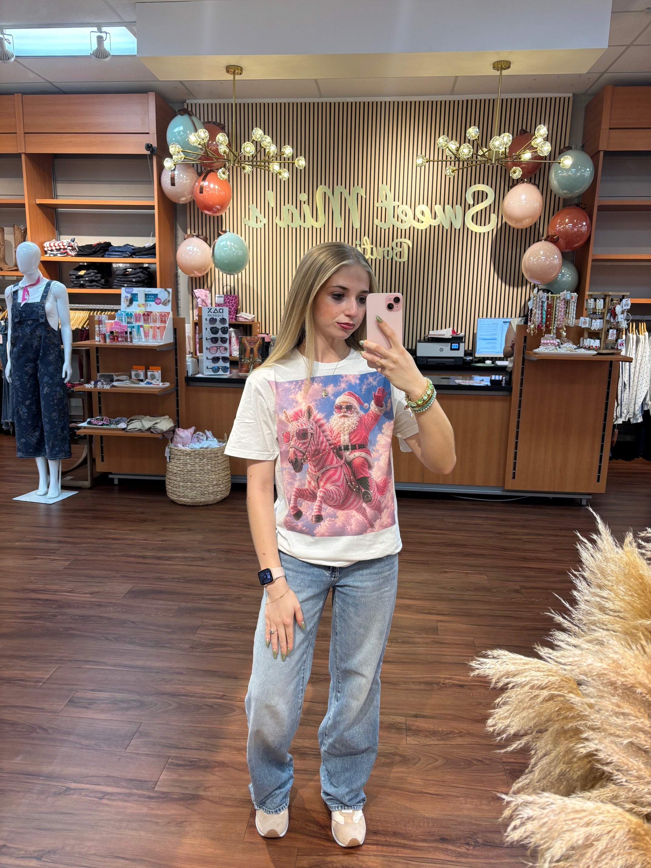 Pink Christmas Dreams Graphic Tee
