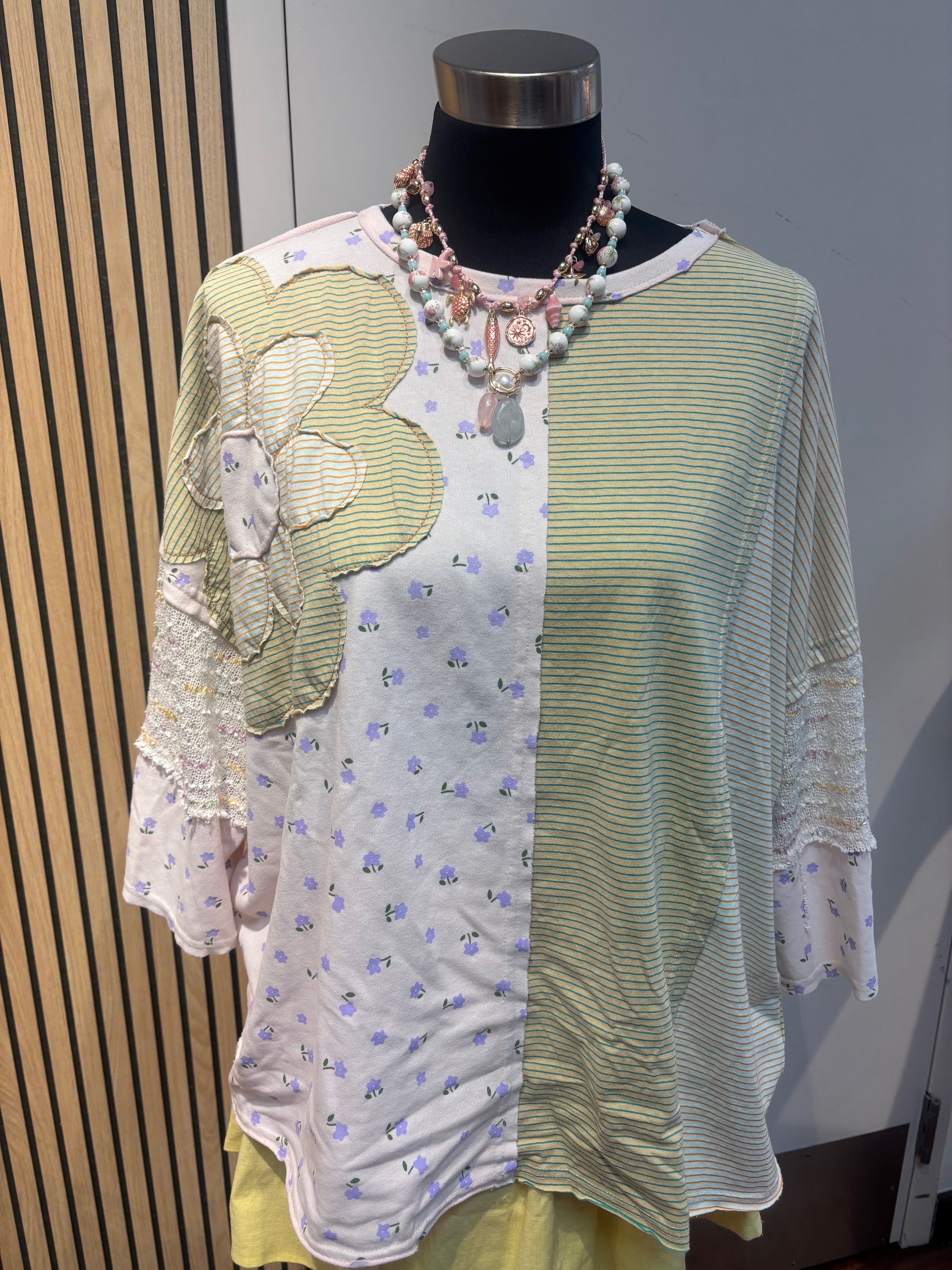 Meadow Bloom Patchwork Top By Easel