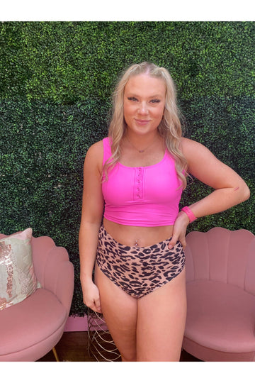 Leopard Print Bikini Set