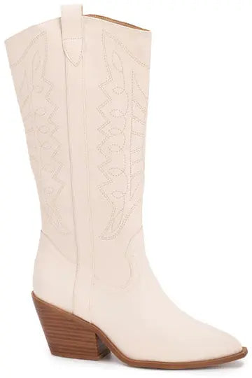 Corky's Howdy winter white cowgirl boots