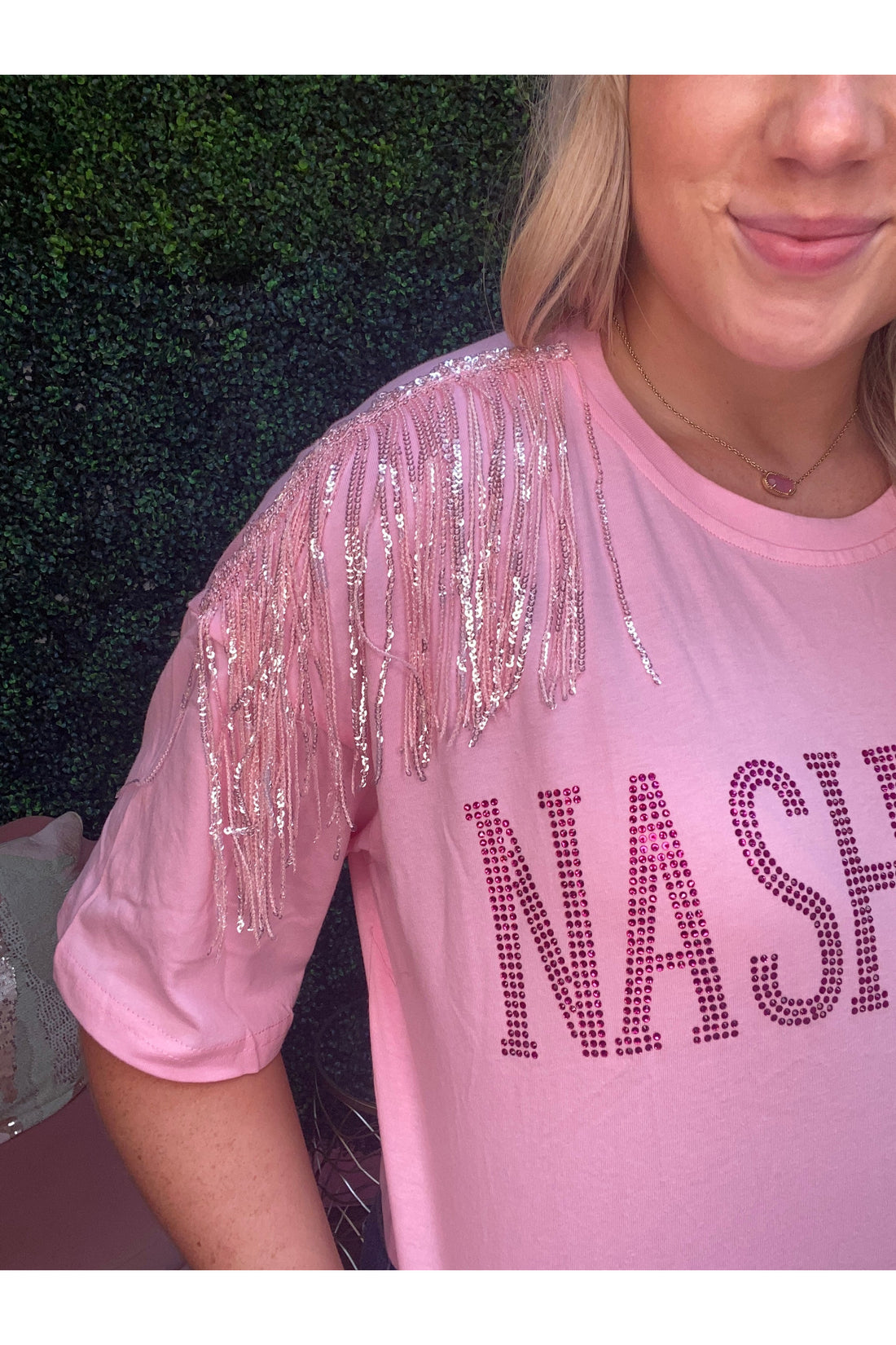 Nashville Sequin Fringe Top