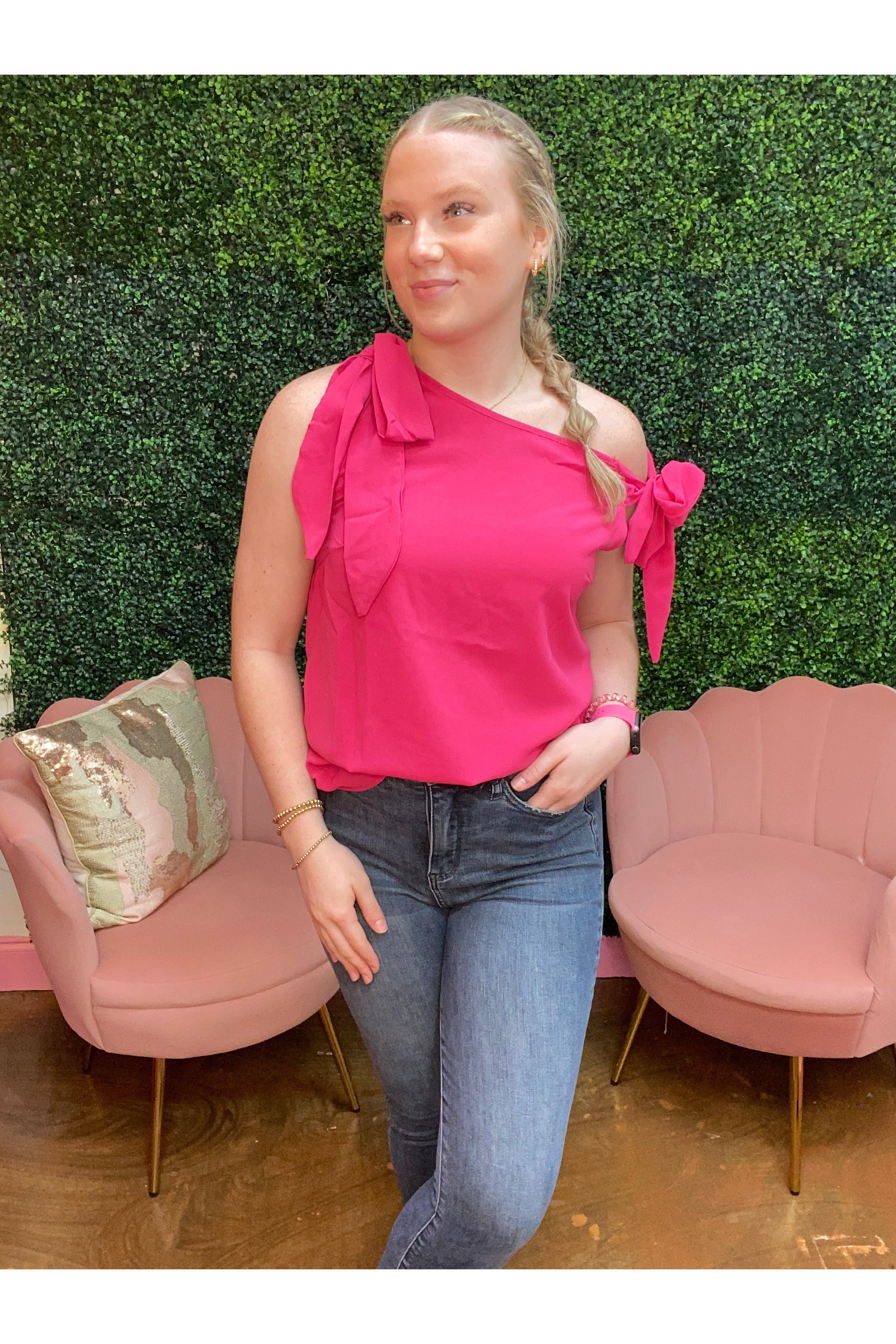 Neck Knot Side Blouse