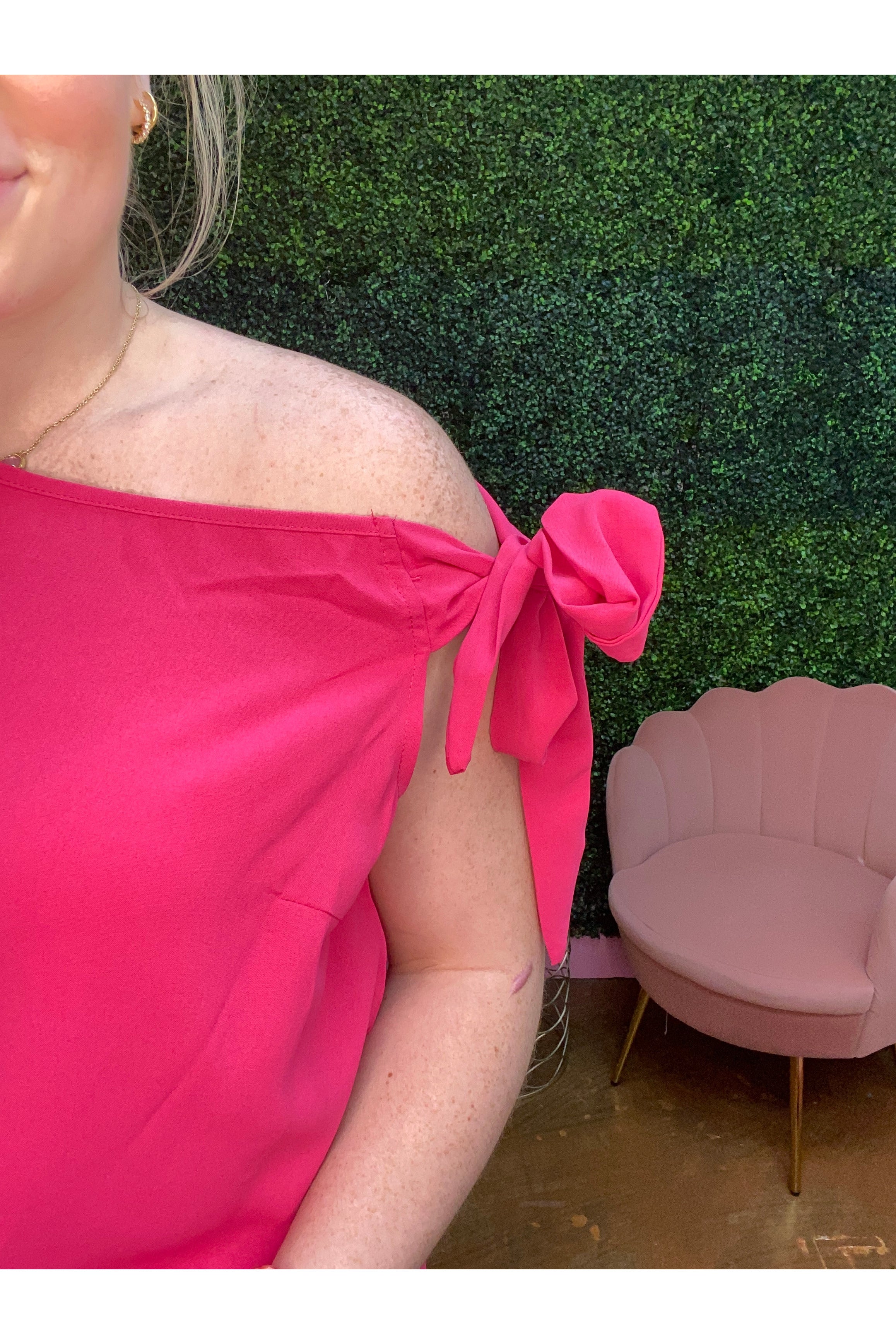 Neck Knot Side Blouse
