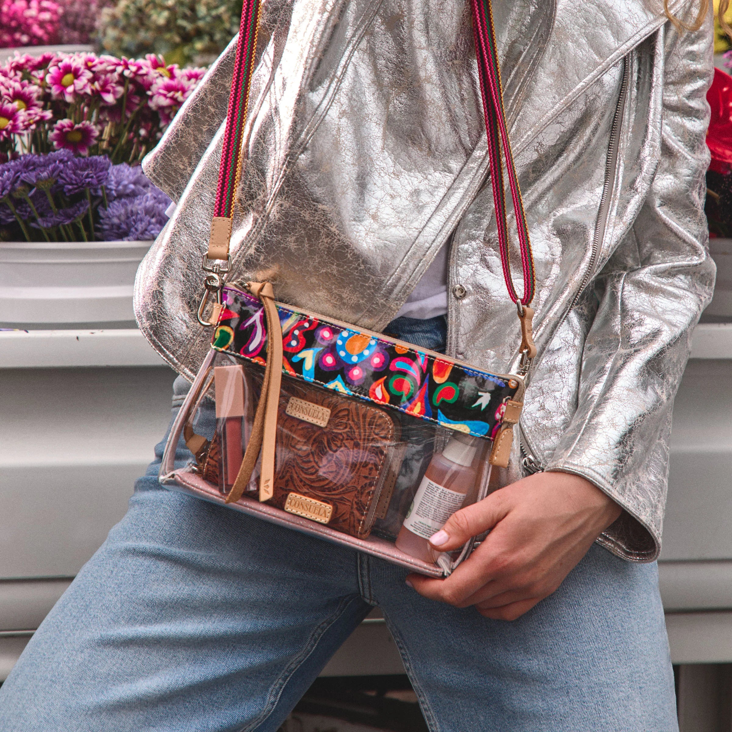 Sophie Clear Midtown Crossbody by Consuela-Stadium Approved Bag
