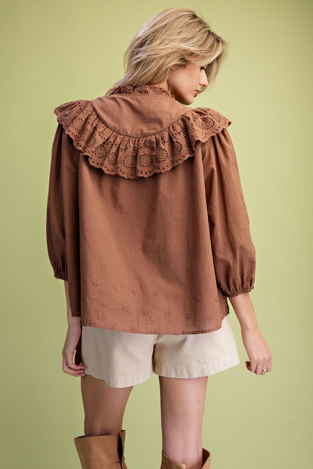 Autumn Bloom Crochet Blouse