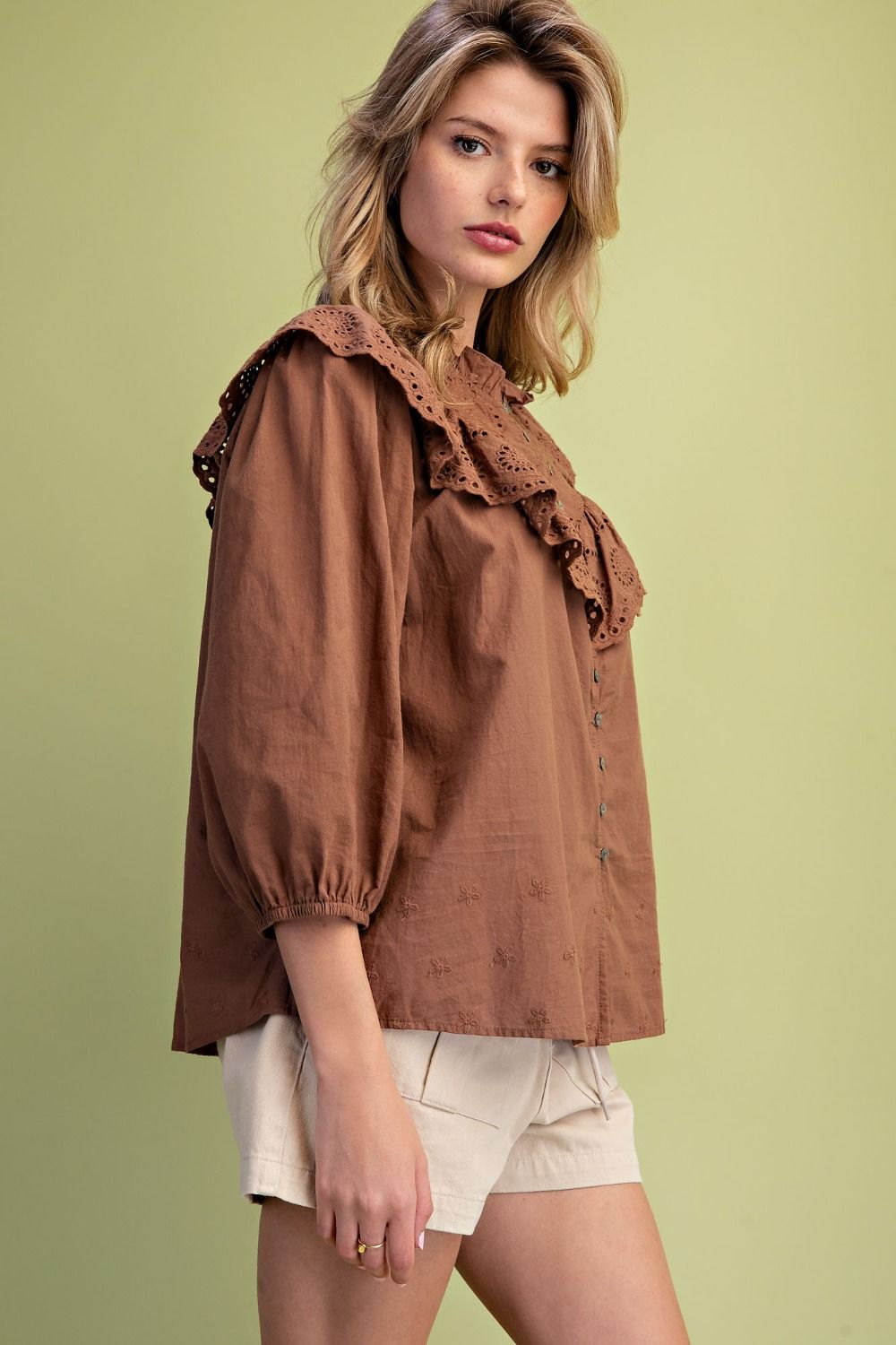 Autumn Bloom Crochet Blouse
