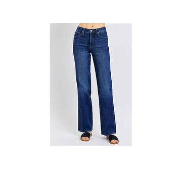 Judy Blue Mid Rise Tummy Control Classic Straight pants