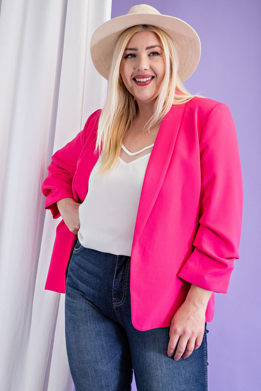 Elegant Pink Blazer