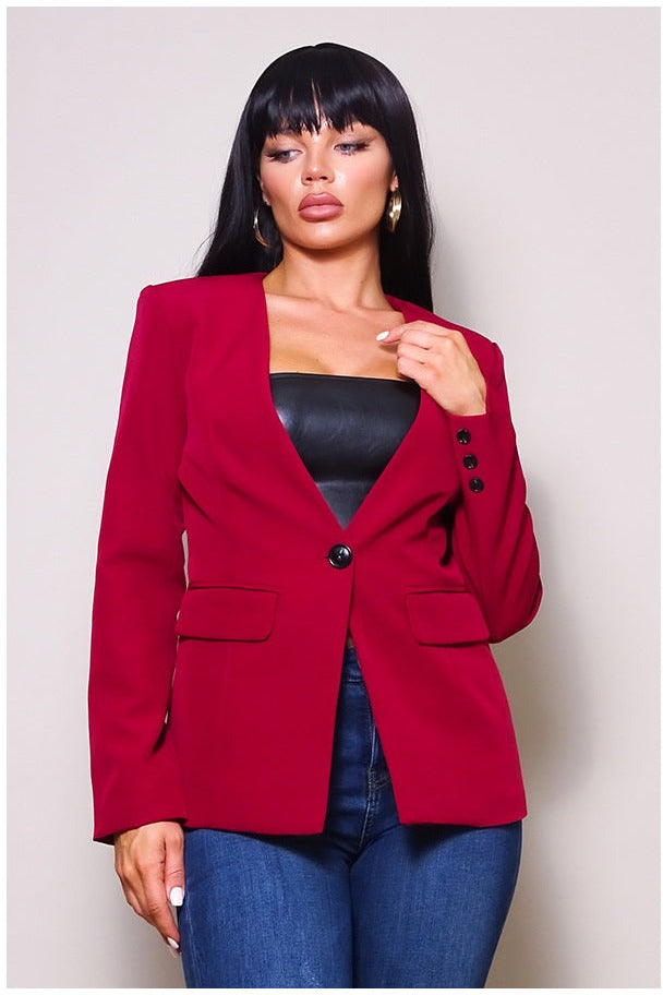 Carina collerless blazer