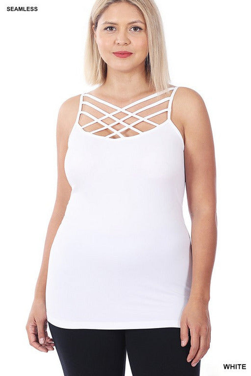 Seamless Triple Criss-Cross Front Cami