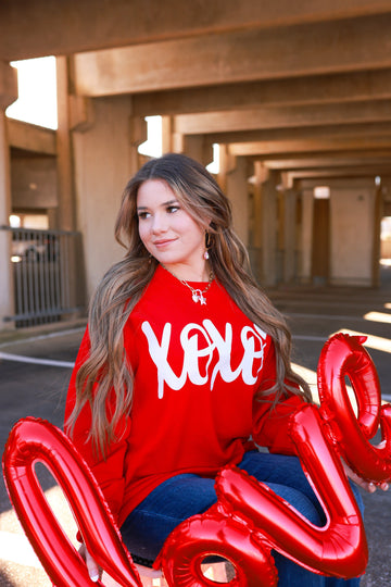 XOXO Red Sweatshirt