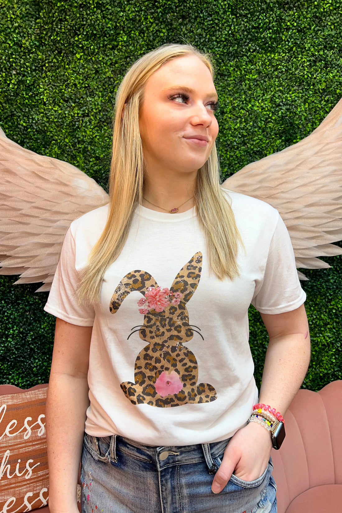 Cheetah Bunny Graphic Tee