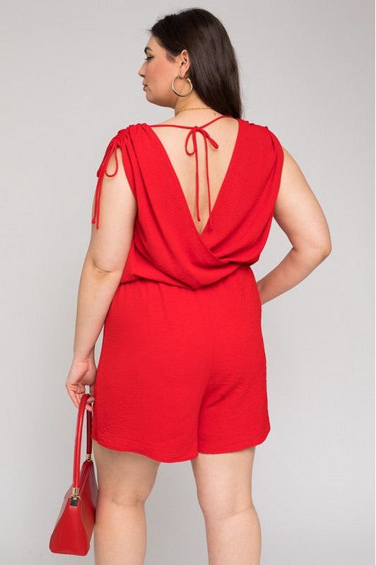 Pretty In Red Romper